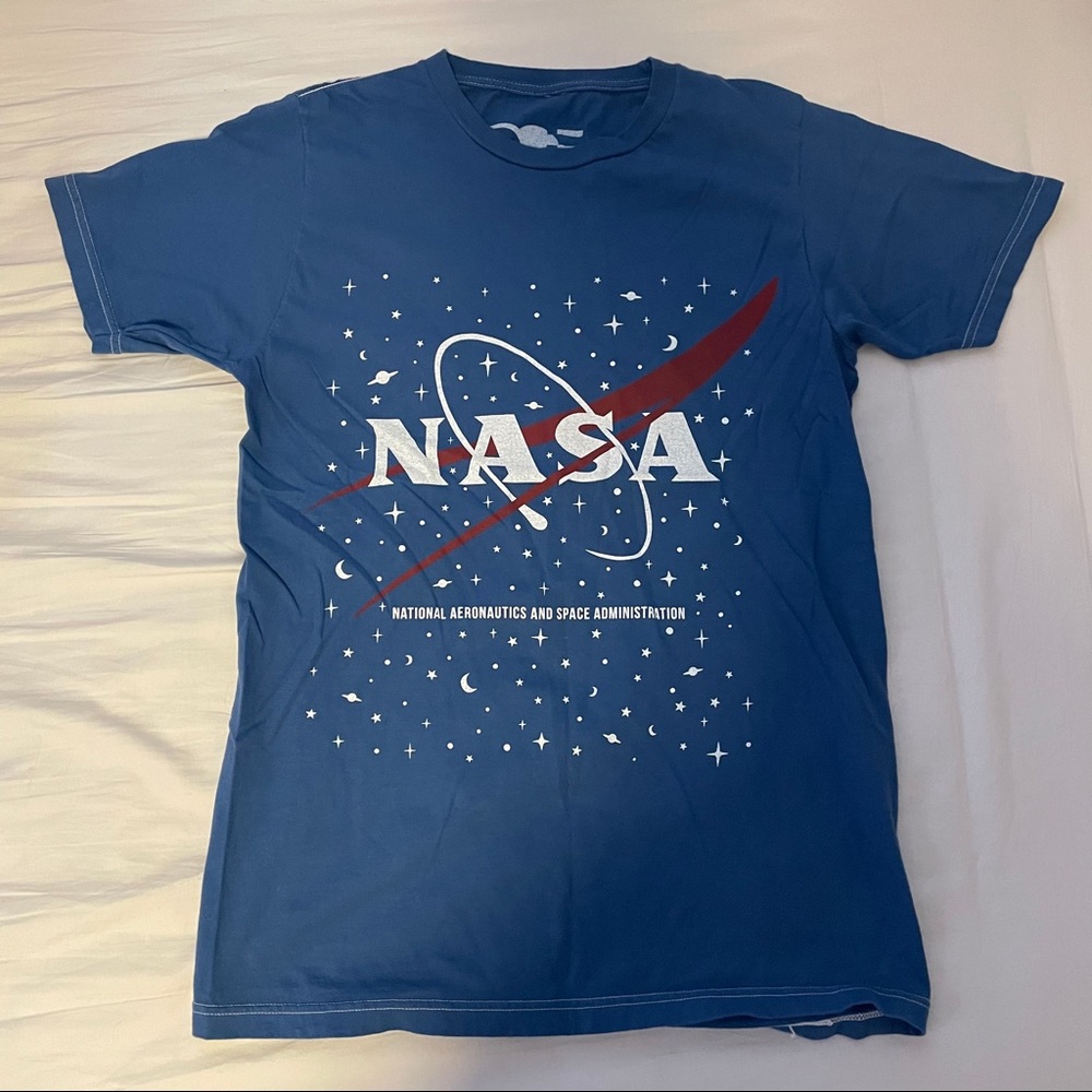 blue NASA t-shirt